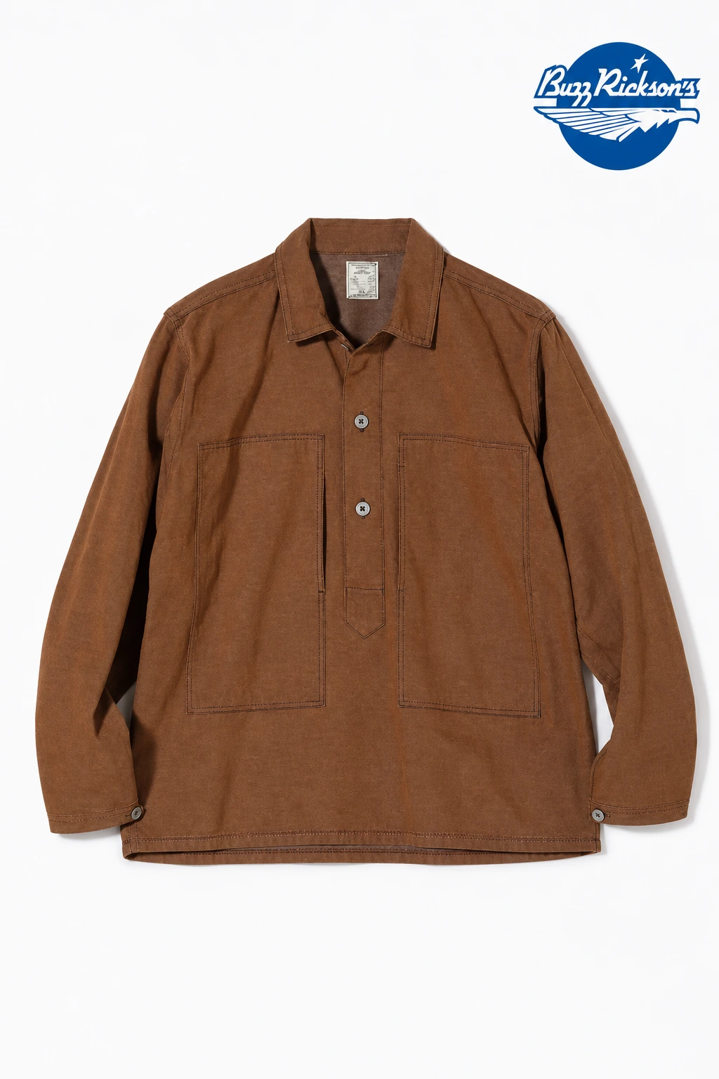 牛仔经典外套,BR15066,带蓝色品牌标识的改版设计展示