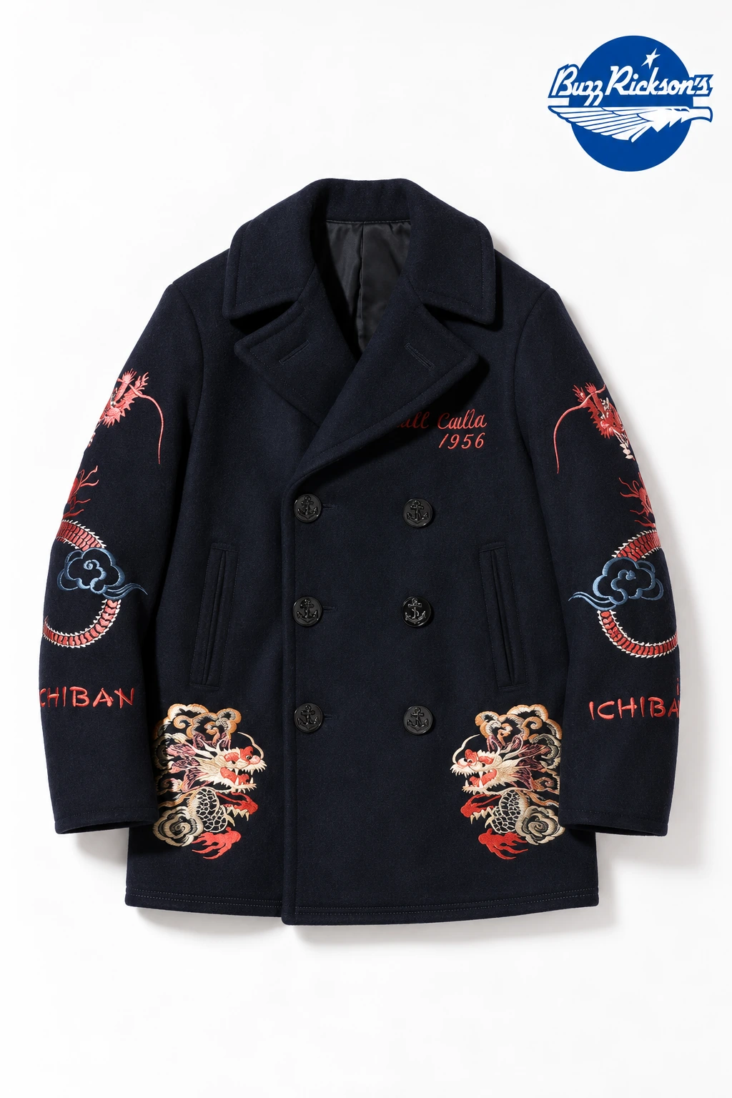 经典外套,BR15350,带蓝色品牌标识的改版设计展示