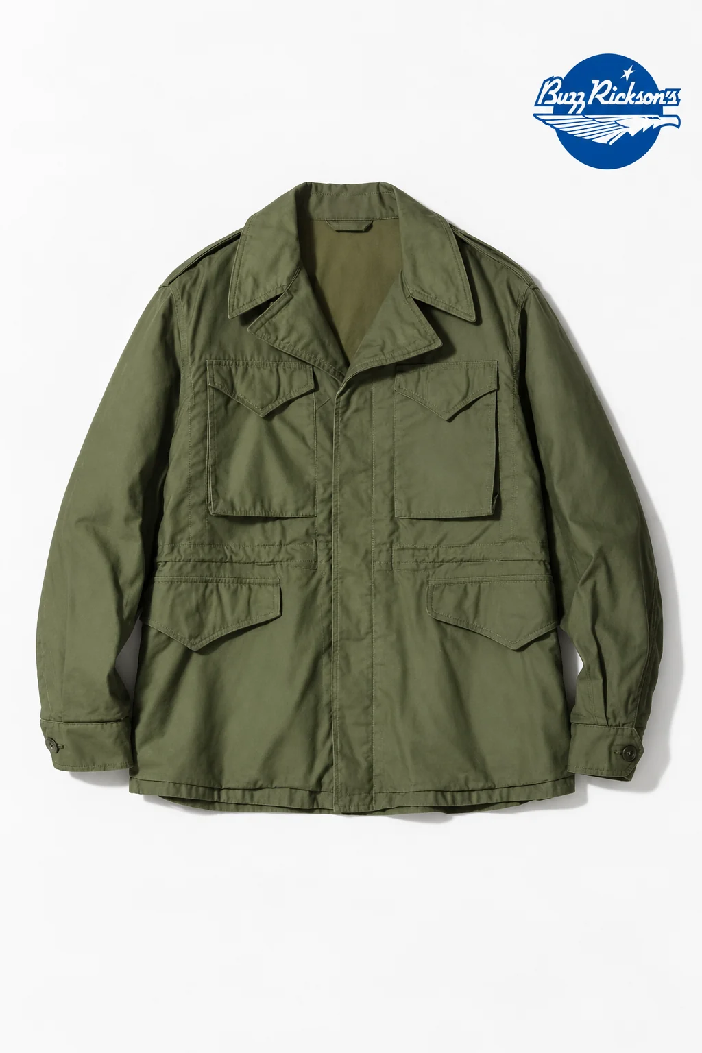 M-1943 经典外套，BR15410，带蓝色品牌标识的改版设计展示