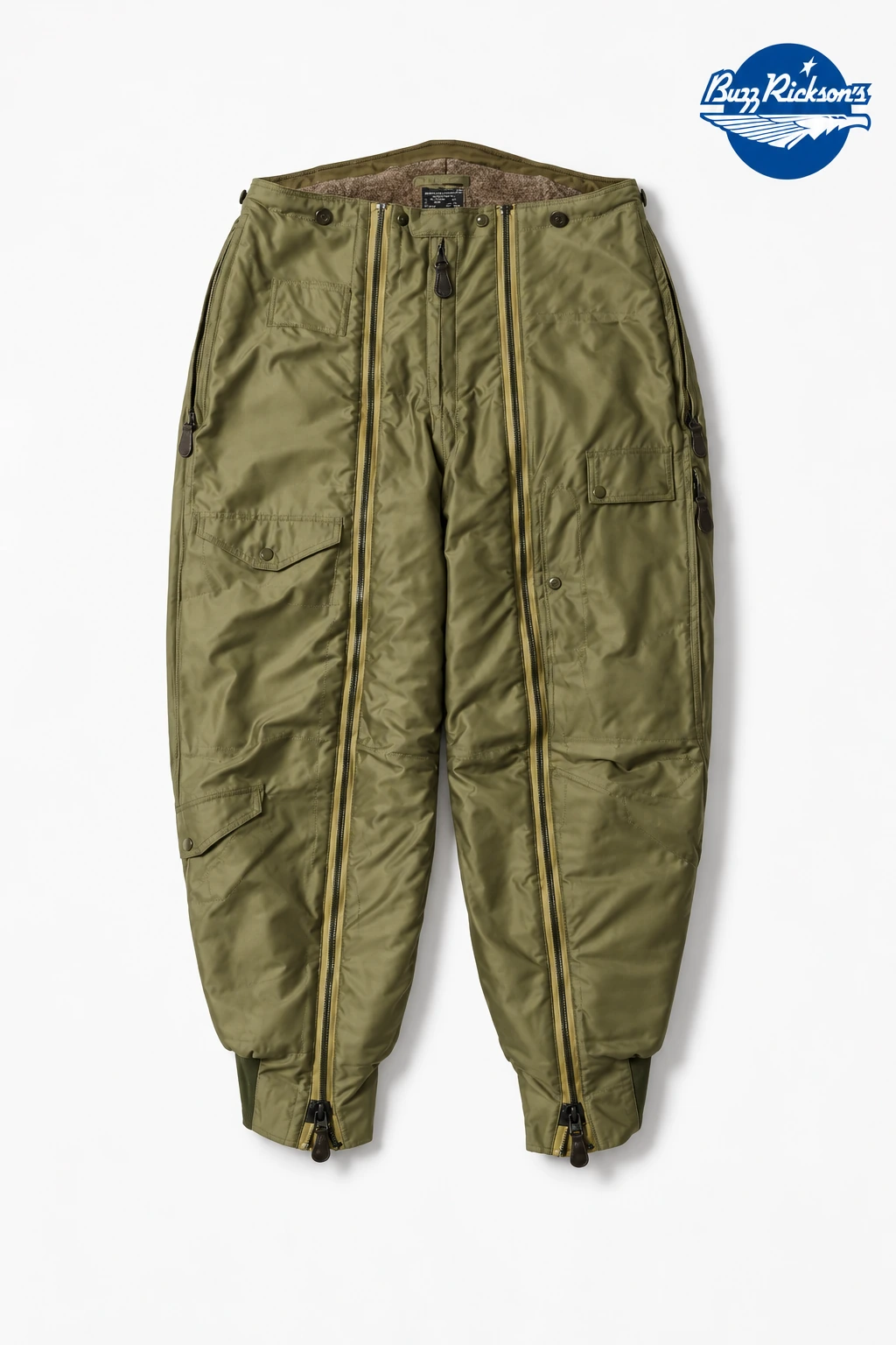 A-11 经典裤装，BR42463，带蓝色品牌标识的改版设计展示